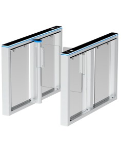 Acheter ZKTECO ZK-TS-COMET-S1000-900 Tourniquet d’accès bidirectionnel - Portillon avec barrière acrylique rabattable - Temps, a