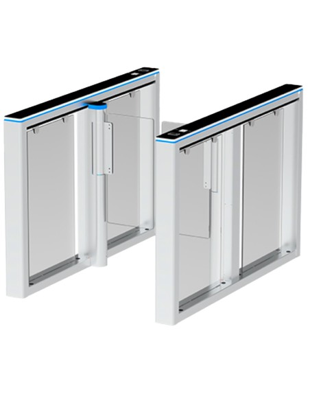 Comprar ZKTECO ZK-TS-COMET-S1000-900 Torno de acceso bidireccional - Portillo con barrera acrílica plegable - Tiempos, alarmas y