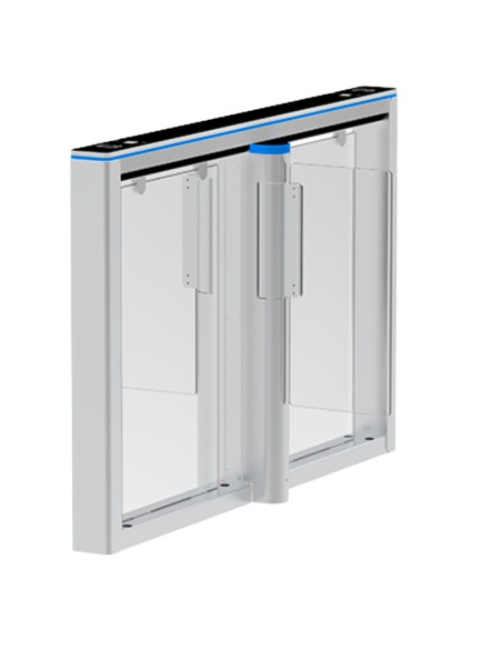 Comprar ZKTECO ZK-TS-COMET-S1200-600 Torno de acceso bidireccional doble - Portillo con barrera acrílica plegable - Tiempos, ala