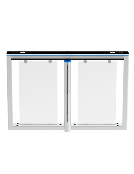 Acquista ZKTECO ZK-TS-COMET-S1200-900 tornello di accesso bidirezionale doppio - Varco con barriera acrilica pieghevole - Tempi,