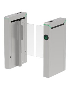 Zkteco ZK-TS-Mars-S100-SS-600 Acesso Bidirecional Torno - Portillo Compacto com Barreira acrílica dobrável - Tempos, Alarmes