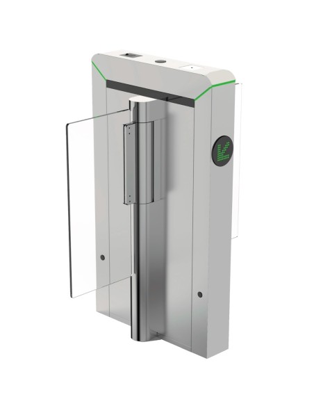 Acheter ZKTECO ZK-TS-MARS-S120-SS-600 Tourniquet d’accès bidirectionnel double - Portillon compact avec barrière acrylique pliab