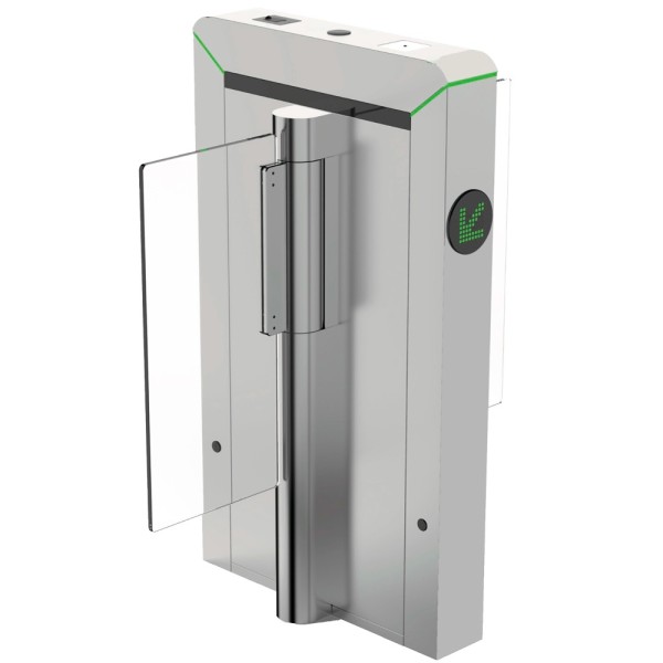 Zkteco ZK-TS-Mars-S120-SS-900 Duplo Acesso Bidirecional Torno - Porta Compacta com Barreira de Acrílico Dobrável - Tempos, A