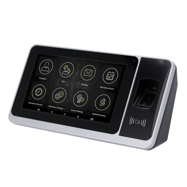 Comprare ZKTECO ZK-ZYNK-ZPAD-PLUS-FP-12-S-4G Controllo presenze Android con fotocamera - Impronta digitale, tessera EM/MF/DESFir