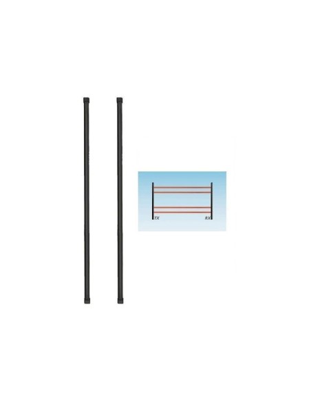 Politec Politec-2 Sadrin 410 Barreira infravermelha com fio de 4 pares de altura 100cm