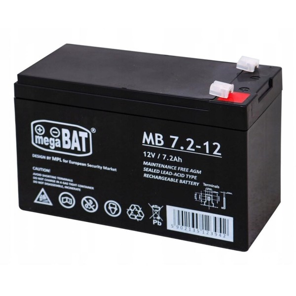 Acheter BYSECUR BYSECUR-16 Batterie 12 V / 7,2 Ah.