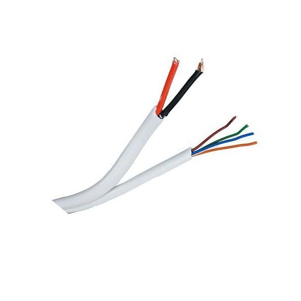 Comprar BYSECUR BYSECUR-231 Bobina 100 m de Cable de Alarma Siamés de  6 hilos ( 4 x 0, 22 + 2 x 0,75 ) BSC27226