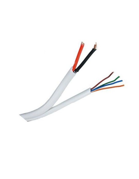 BYSECUR BYSECUR-231 BBSc27226 Cabo de alarme siamês da bobina de 100M 6-fio (4 x 0, 22 + 2 x 0,75)