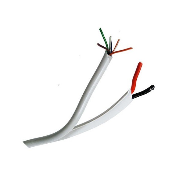 Comprar BYSECUR BYSECUR-232 Bobina 100 m de Cable de Alarma Siamés de 8 hilos ( 6 x 0, 22 + 2 x 0,75 ) BSC27227