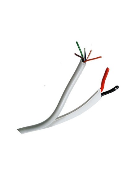Comprar BYSECUR BYSECUR-232 Bobina 100 m de Cable de Alarma Siamés de 8 hilos ( 6 x 0, 22 + 2 x 0,75 ) BSC27227