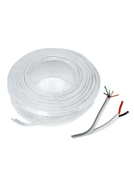 Comprar BYSECUR BYSECUR-232 Bobina 100 m de Cable de Alarma Siamés de 8 hilos ( 6 x 0, 22 + 2 x 0,75 ) BSC27227