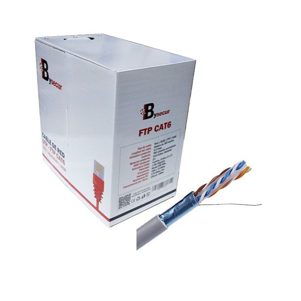 Comprar BYSECUR BYSECUR-299 Bobina cable FTP 305m apantallado CAT6 CCA BSCFTP6ACCA