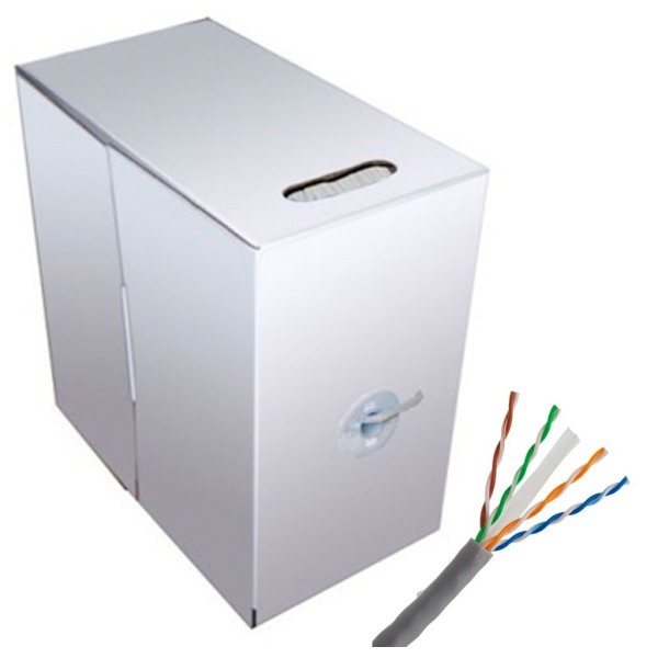 Comprar BYSECUR BYSECUR-26 Bobina en caja de 305m cable de UTP CAT6e rígido CCA BSC01250