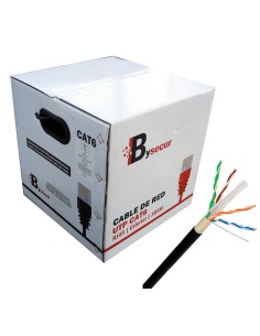 Comprar BYSECUR BYSECUR-35 Bobina en caja grande Cable Cat6 de 305 m para exteriores, CCA, 23 AWG, 5,5 mm BSC21922 2