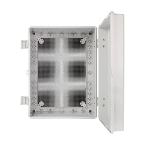 BYSECUR BYSECUR-362 AWB403020 ABS 400x300x200 Box, impermeável com fecho de dobradiças de plástico e placa-mãe