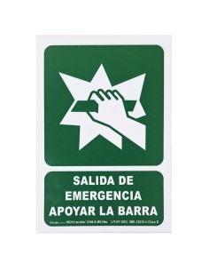 Comprar BYSECUR BYSECUR-398 Cartel de Señalización Empujar barra para abrir puerta S-537 2