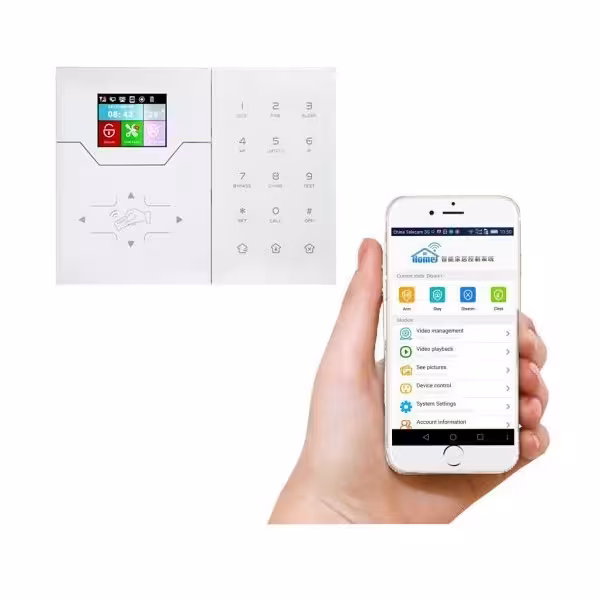 Acheter BYSECUR ALARMS BYSECUR-ALARM-8 Centrale d’alarme Bysecur IP LCD. Module IP + GSM / GPRS. Contrôle via application.