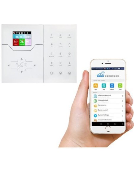 Kaufen BYSECUR ALARMS BYSECUR-ALARM-8 Bysecur IP-LCD-Alarmzentrale. IP‑Modul + GSM / GPRS. Steuerung per App