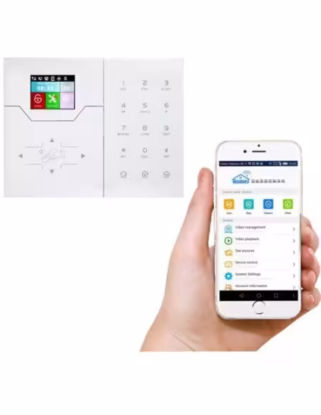 Acheter BYSECUR ALARMS BYSECUR-ALARM-8 Centrale d’alarme Bysecur IP LCD. Module IP + GSM / GPRS. Contrôle via application.