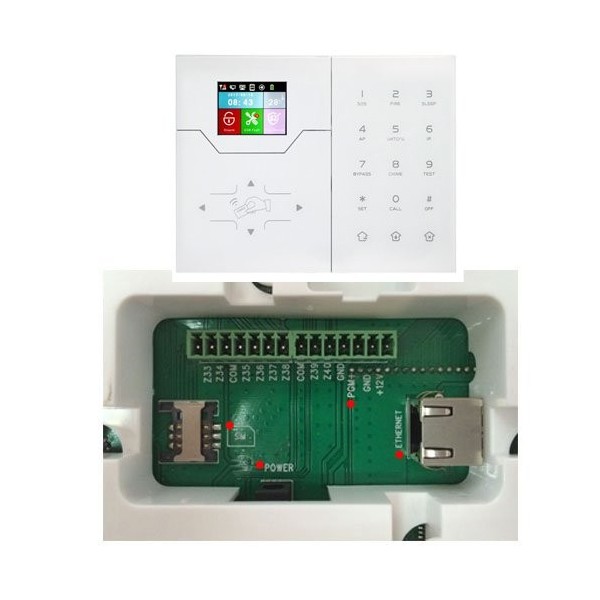 Kaufen BYSECUR ALARMS BYSECUR-ALARM-8 Bysecur IP-LCD-Alarmzentrale. IP‑Modul + GSM / GPRS. Steuerung per App