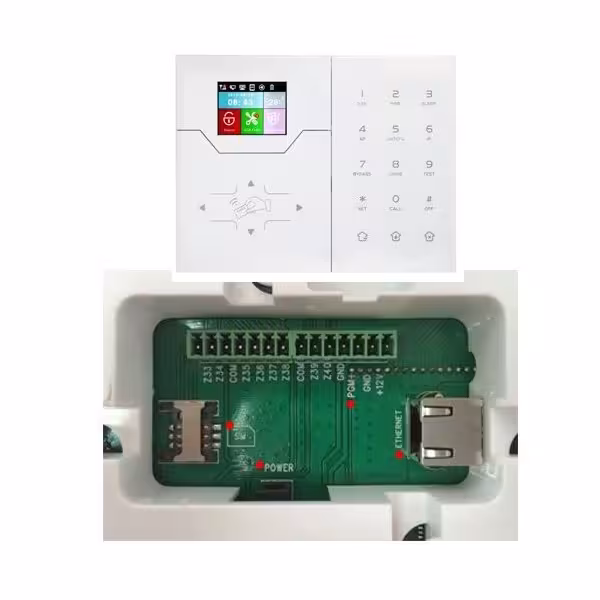 Acheter BYSECUR ALARMS BYSECUR-ALARM-8 Centrale d’alarme Bysecur IP LCD. Module IP + GSM / GPRS. Contrôle via application.