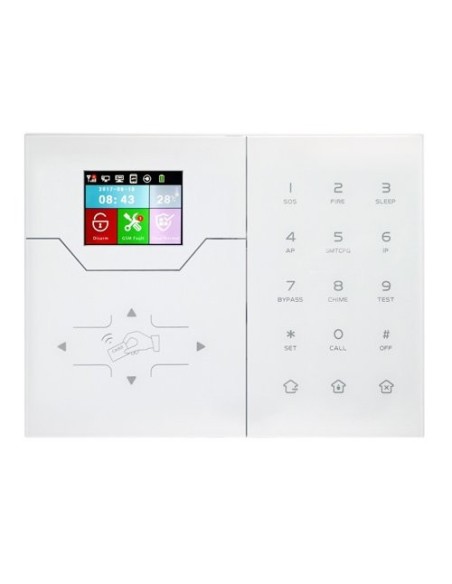 Kaufen BYSECUR ALARMS BYSECUR-ALARM-8 Bysecur IP-LCD-Alarmzentrale. IP‑Modul + GSM / GPRS. Steuerung per App