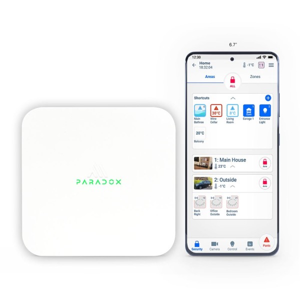 Acheter PARADOX PARADOX-248 Centrale M25 4G sans fil Série M. Wi-Fi, Ethernet, LTE 4G Grade 2