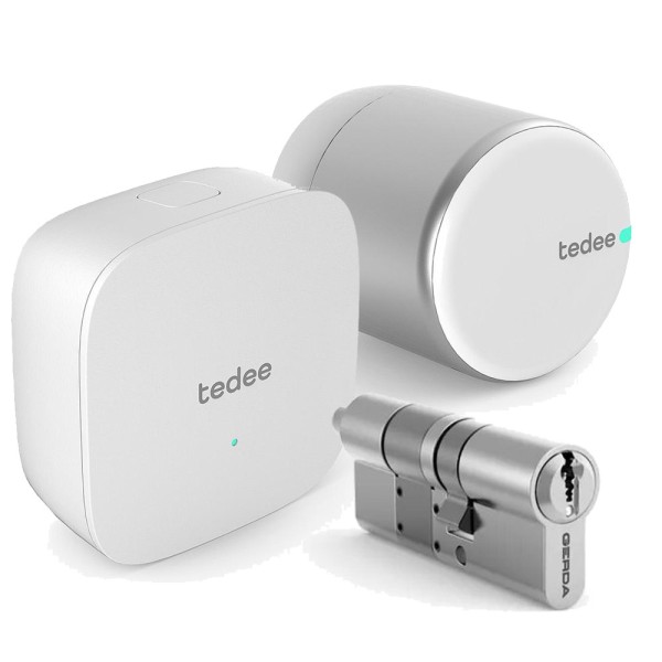 Kaufen TEDEE TEDEE-11 Smartes Türschloss Tedee PRO Silber + Gerda Doppelkupplungszylinder + Brigde Wi-Fi