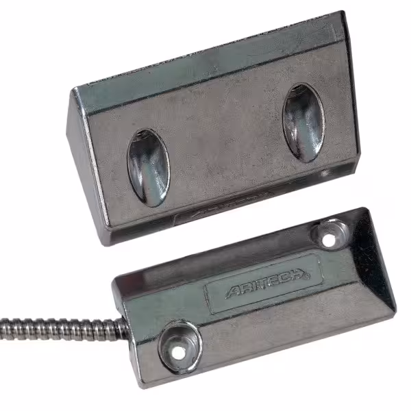 Acheter ARITECH ARITECH-2 Contact magnétique en aluminium haute puissance au sol. Ouverture 75 mm. Câble blindé 2 m pour portes 
