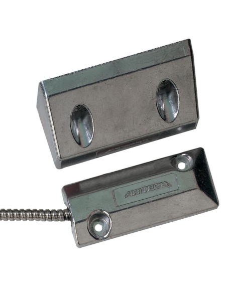 Comprar ARITECH ARITECH-2 Contacto magnético aluminio Gran potencia Suelo. Apertura 75mm. 2m cable blindado puertas y persianas 