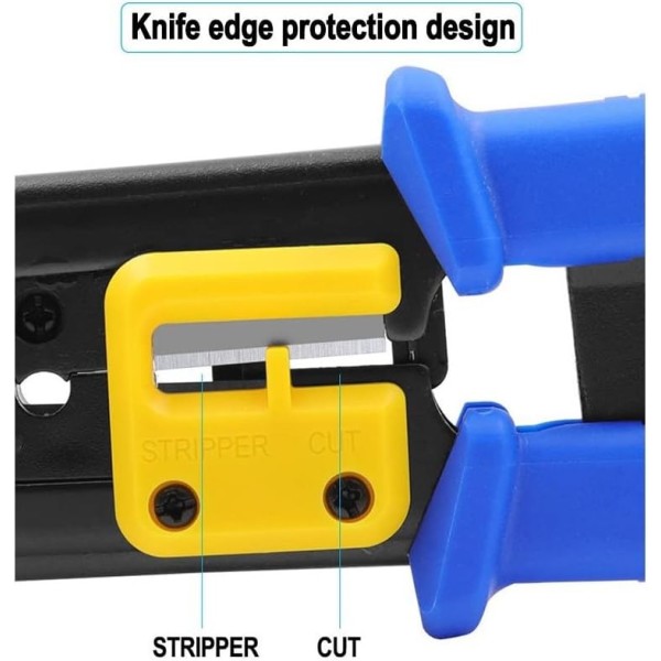 Bysecur bysecur-329 Bscez8pin Crimper do conector interno RJ45. Alça ergonômica antiderrapante