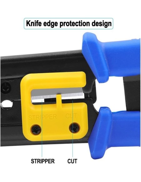 Bysecur bysecur-329 Bscez8pin Crimper do conector interno RJ45. Alça ergonômica antiderrapante