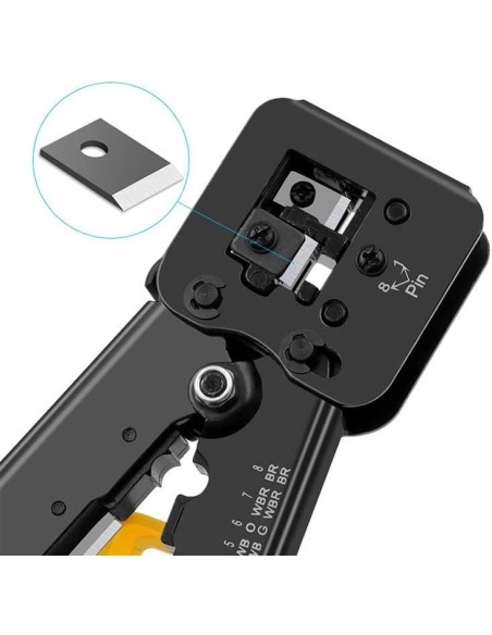 Bysecur bysecur-329 Bscez8pin Crimper do conector interno RJ45. Alça ergonômica antiderrapante
