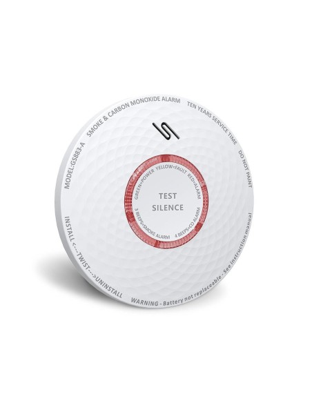 Comprar BYSECUR BYSECUR-102 Detector autónomo combinado de humo y CO Batería de Litio GS883-A