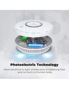 Acheter BYSECUR BYSECUR-102 Détecteur autonome combiné de fumée et de CO Batterie au lithium 2