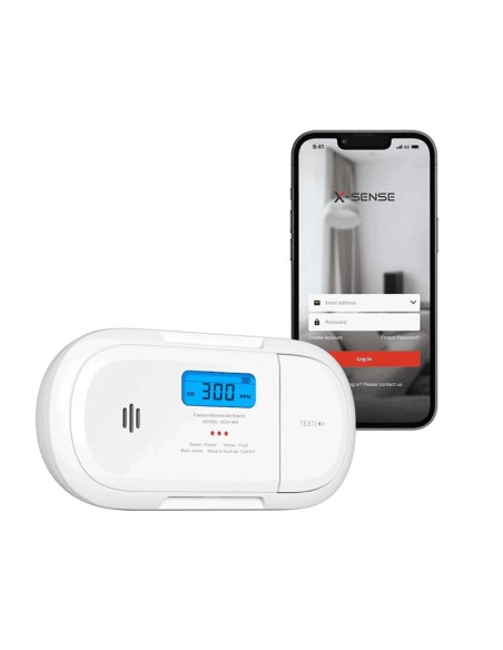 XSense XSense-4 XC04-WX Detector Autônomo de CO com comunicação WiFi 2.4GHz