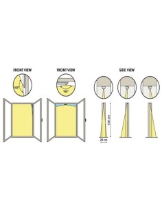 Detector de cortina AMC AMC-7 DT 16 AMC. Tecnologia dupla em interior ou exterior válido 2