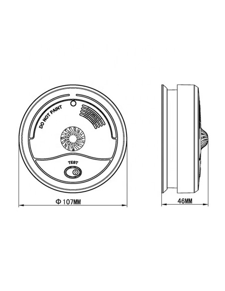 Comprar BYSECUR BYSECUR-105 Detector incendio autónomo sensible a los cambios de temperatura Batería DC9V incluida GS401