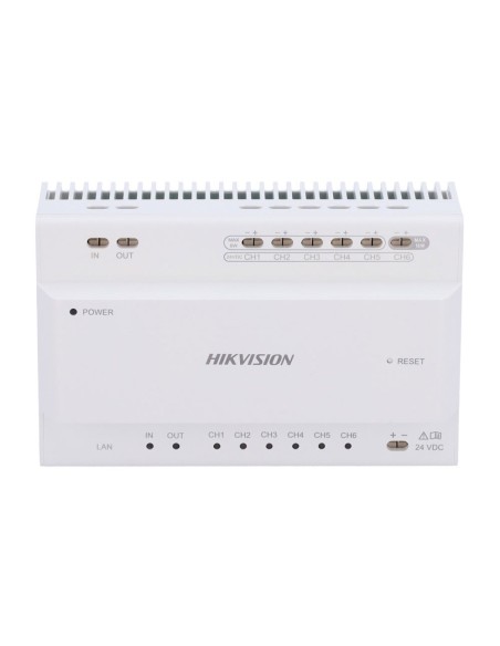 Hikvision Intercom Hik-Intercom-9 DS-KAD706Y Distribuidor de Vídeo / Áudio Distribuidor de dois fios AP Cachoeira 6CH TCP / IP R