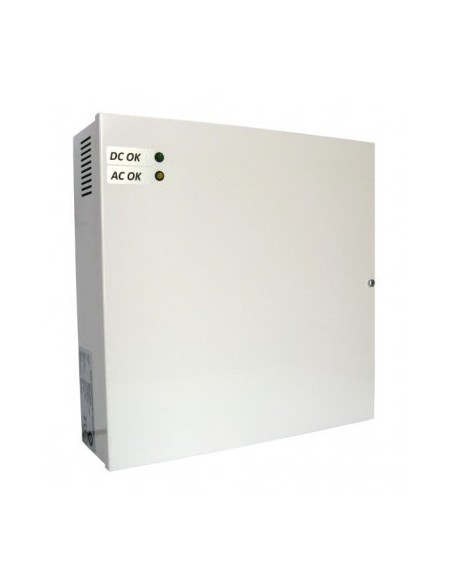 Bysecur Bysecur-118 BSC02980 24V - 4A fonte de alimentação com caixa e espaço para baterias de 2 7Ah encosto (não incluídos