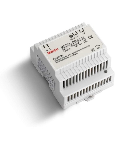 Comprar BYSECUR BYSECUR-121 Fuente de alimentación conmutada para carril DIN 12V 5A DC12V5A-DIN