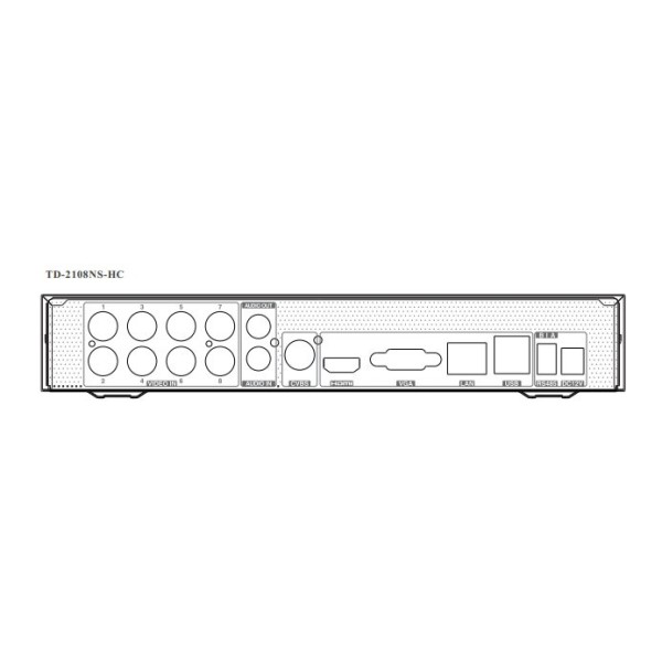 Comprar TVT TVT-104 Grabador DVR 5en1 8CH + 4IP 5MP E/S Audio 1HDD TVT TD-2108NS-HC-H