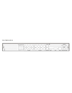 TVT TVT-107 TD-2708NE-HP-H Gravador DVR 5N1 8CH 8MP + 8IP Audio 8/1 Alarme 8/2 1HDD VCA TVT 2
