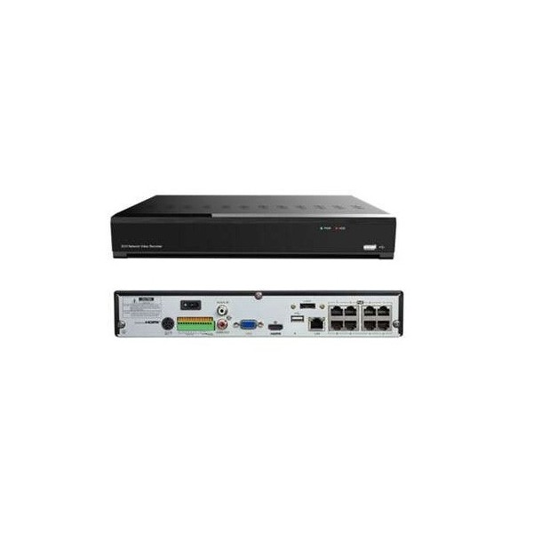 Risco Risco-353 RVVR084K1RA NVR 8CH gravador PoE 12MP Vupoint Risco
