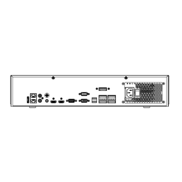 Hikvision Solutions Hik-Sol-176 DS-9664Ni-M8 NVR IP 64CH 2U 8K 8K 8KDD Alarme de áudio VAC Hikvision