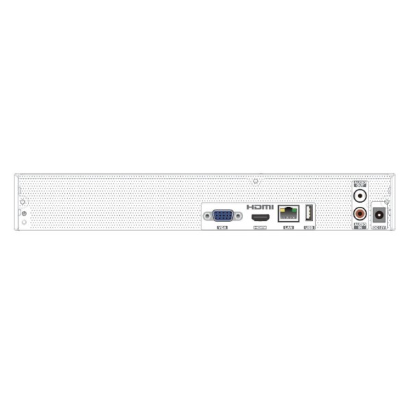 Comprar TVT TVT-344 Grabador NVR IP 8CH 8MP VCA LPR VCA Atributos Personas Vehículos Detección Facial 1HDD 80Mbps E/S Audio NAT 