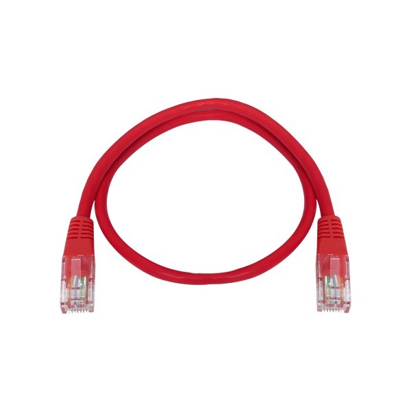 SAFIRE-UTP1-03R-Cable UTP Safire - Ethernet - Conectores RJ45 - Categoría 5E - 0.3 m - Color rojo