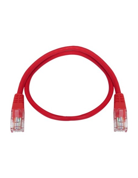 Safe-UTP1-03R-Cable UTP Safire - Ethernet - Conectores RJ45 - Categoria 5e - 0,3 m - Cor vermelha