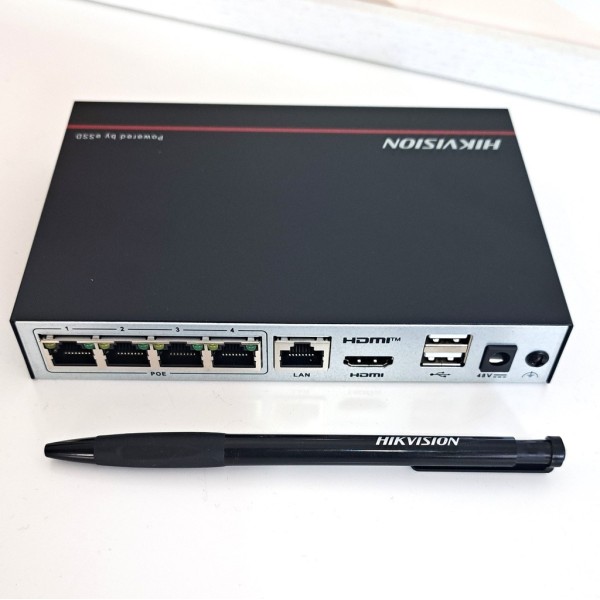 Acheter HIKVISION VALUE HIK-VALUE-345 Enregistreur NVR pour caméras IP 4CH 4MP 4CH PoE Disque SSD eSSD 1 To inclus