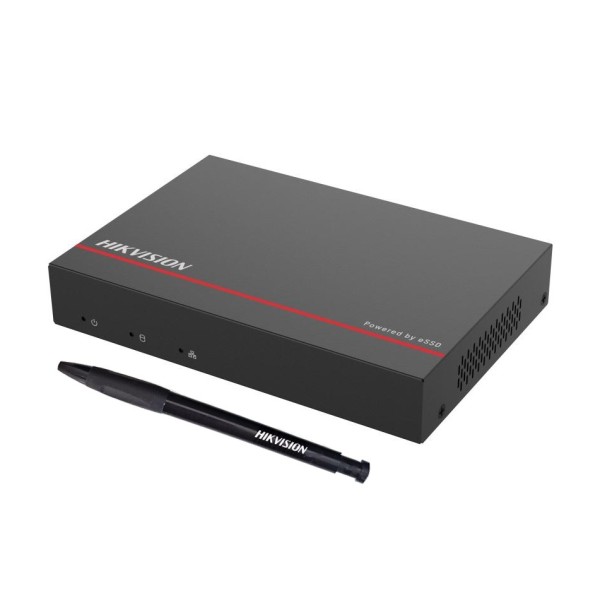Kaufen Sie HIKVISION VALUE HIK-VALUE-345 NVR-Recorder für IP-Kameras 4CH 4MP 4CH PoE, Solid-State-Festplatte eSSD 1 TB inklusive